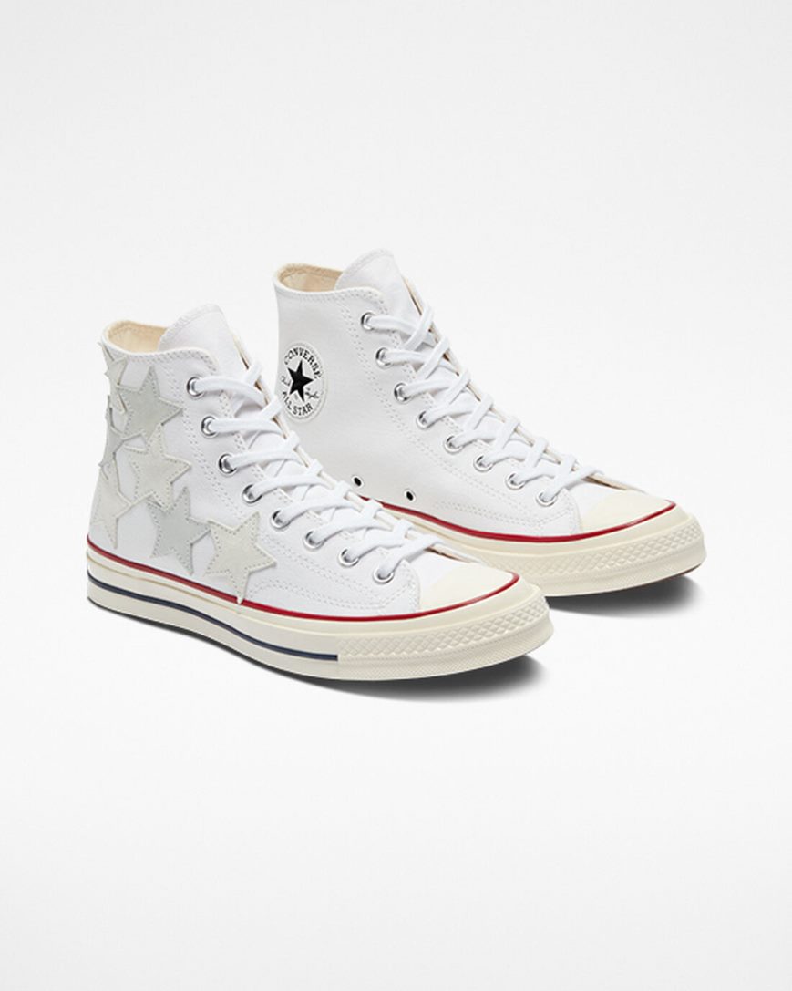 Pánské Boty Vysoké Converse Chuck 70 Star Patchwork Bílé Viacfarebný | CZ WCIH58